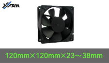 (5個)X-FAN RDH1238B 38G [120mm超高速回転タイプ]